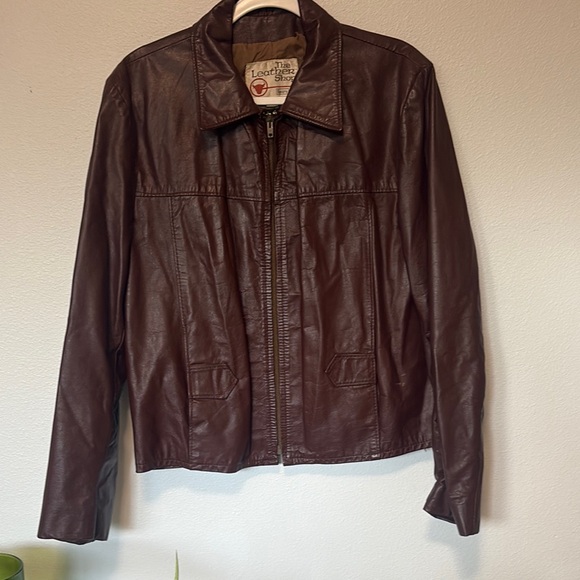 Sears Jackets & Blazers - Brown Leather Jacket